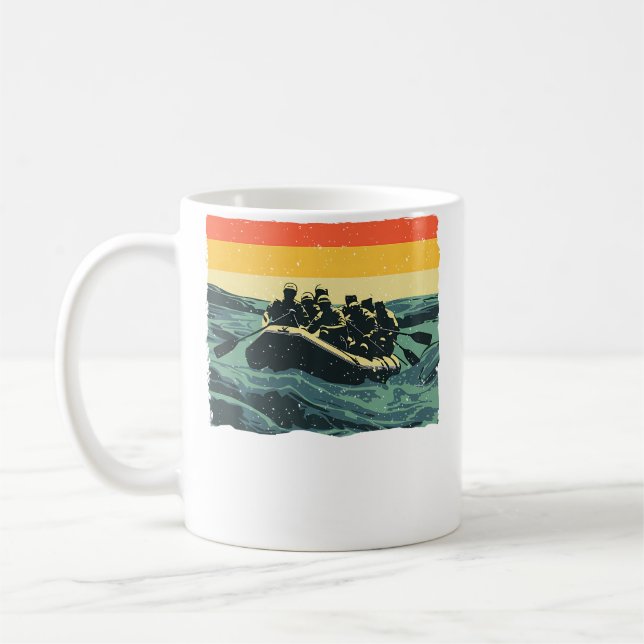 Mug Art de rafting cool pour hommes et femmes Rafting  (Gauche)