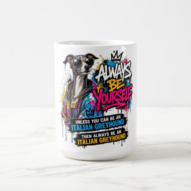 Mug  Art de rue graffité Cool Greyhound Italien Street (Centre)