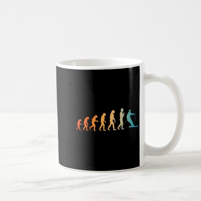 Mug Art de ski cool pour hommes femmes thème ski (Droite)