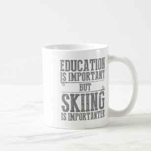 Mug Art de ski pour hommes femmes enfants sport d'hive