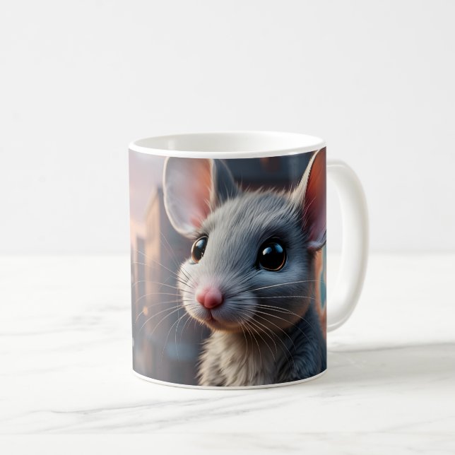 Mug Art de souris de ville de conte de fées (Devant droit)