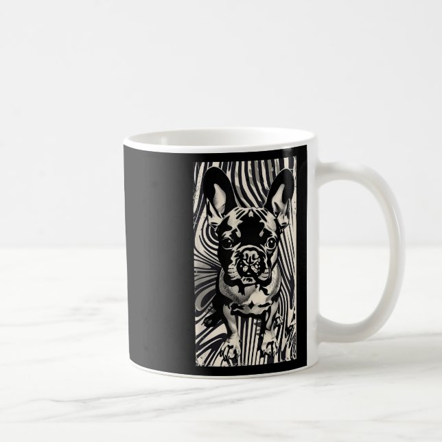 Mug Art de tatouage Bouledogue français Bouledogue fra (Droite)