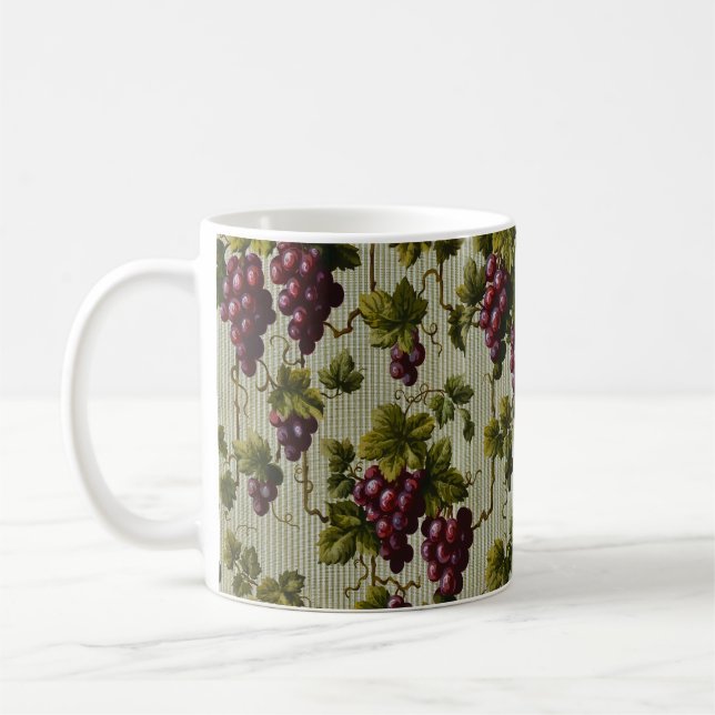 Mug Art de vigne rustique de campagne français (Gauche)