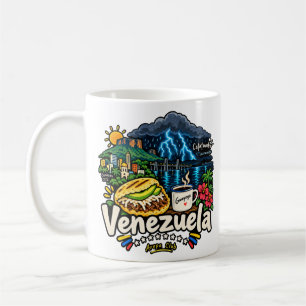 Mug Art de voyage dessiné à la main sur les monuments 