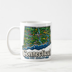 Mug Art de voyage dessiné à la main sur les monuments