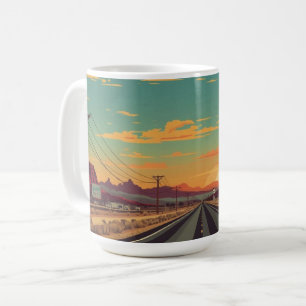 Mug Art de voyage vintage américain Route 66