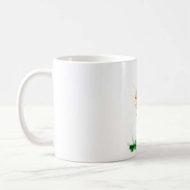 Mug Art de yoga - "mère dans" la pose modifiée de (Gauche)