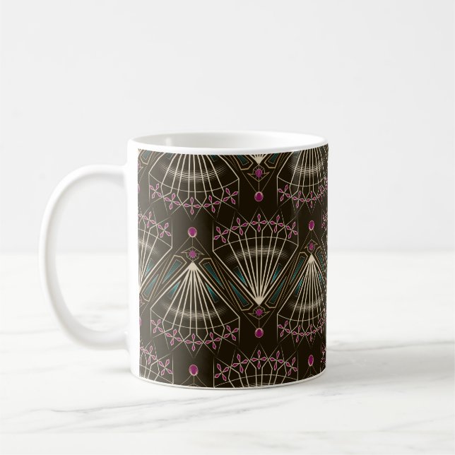 Mug Art déco art motif ou nom (Gauche)