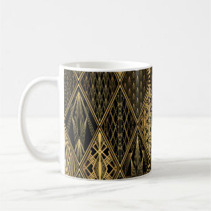 Mug Art Déco Black Gold Elegance