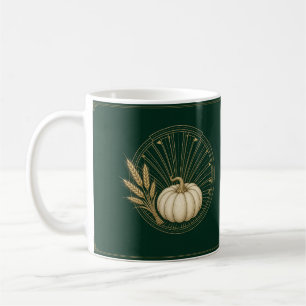 Mug Art Déco de Thanksgiving en émeraude