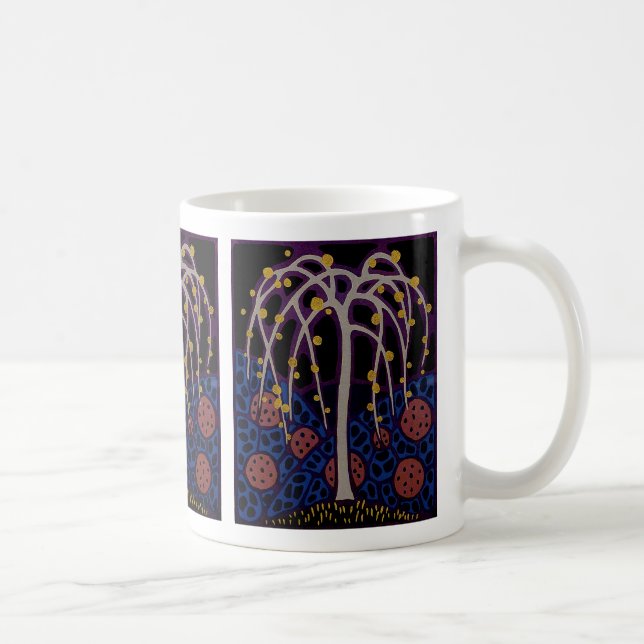 Mug Art Déco No 6 Arbre Exotique (Droite)