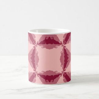 Mug Art Déco rose floral torse rétro Abstrait