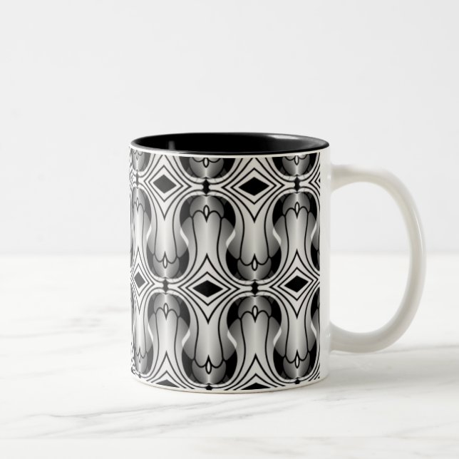 Mug Art Déco Ultramod, Argent (Droit)