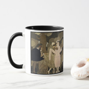 Mug Art Déco vintage, Surprise de George Barbier