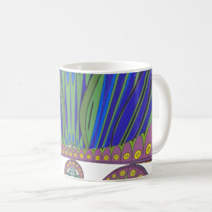 Mug Art Décoratif Bleu d'Afrique Design Imprimer