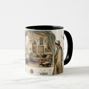 Mug Art décoratif inspiré de l'héritage arabe avec poé