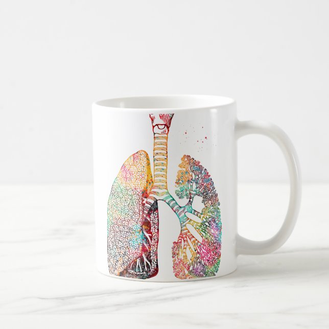 Mug Art des poumons (Droite)