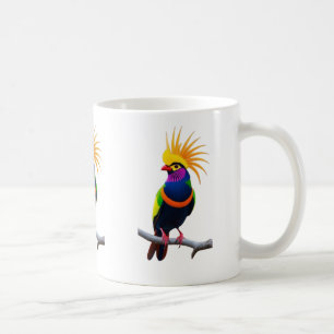 Mug Art d'oiseau exotique coloré – Faune fantastique v