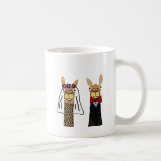 Mug Art drôle de mariage de jeunes mariés de lama
