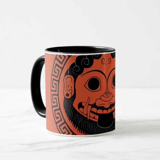 Mug Art du grec ancien d'Apotropaic de méduse (Devant gauche)
