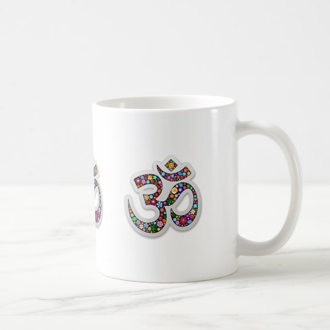 Mug Art du symbole floral Namaste (Droite)