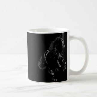 Mug Art élégant de cheval noir pour l'art graphique