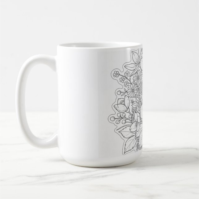 Mug art floral (Gauche)