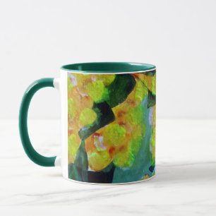 Mug Art floral indigène australien de l'Acacia à fleur