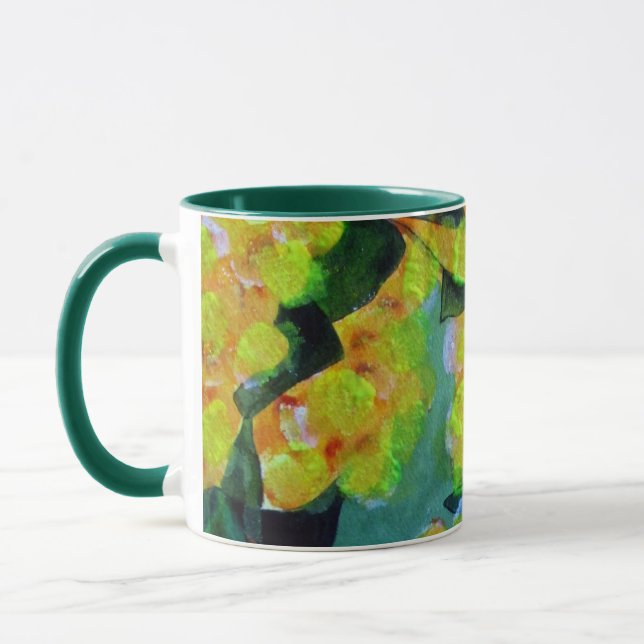 Mug Art floral indigène australien de l'Acacia à fleur (Gauche)
