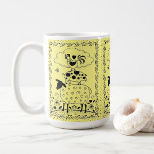 Mug ART FOLAIRE ANIMAUX DE FERME MOULER PIG ROOSTER Pr