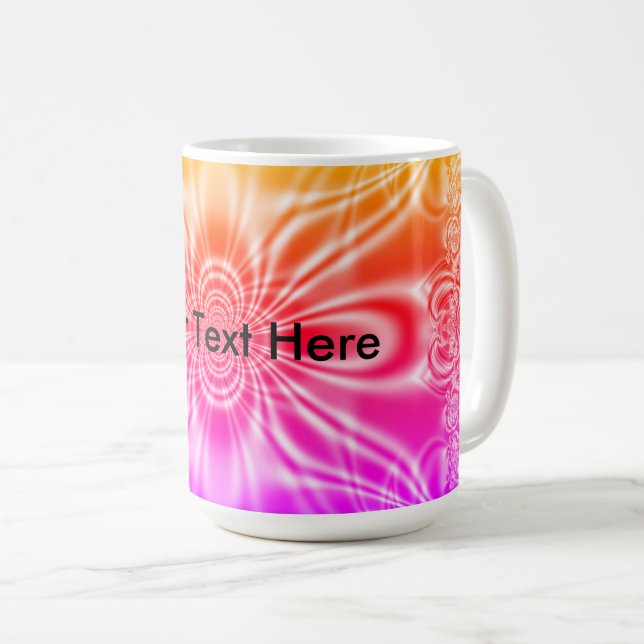 Mug Art Fractal Blank Fun (Devant droit)