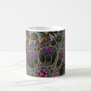 Mug ART fractal MONDE FLORAL