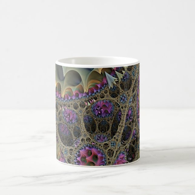 Mug ART fractal MONDE FLORAL (Centre)