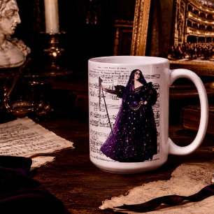 Mug Art gothique vintage de la Reine de la Nuit de l'O