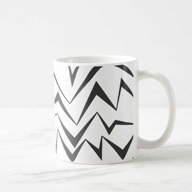Mug Art graphique abstrait moderne, dynamique, simple  (Droite)