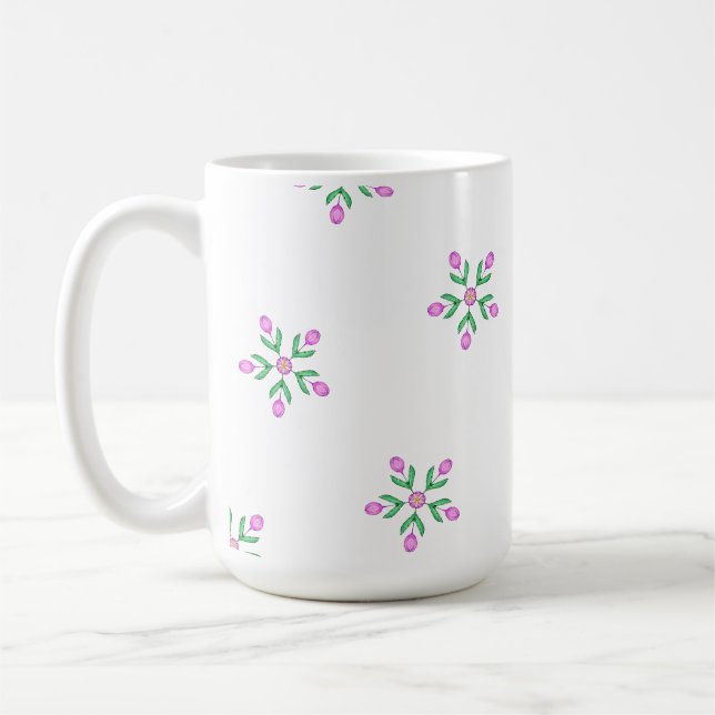 Mug Art Graphique Floral Tulip (Gauche)