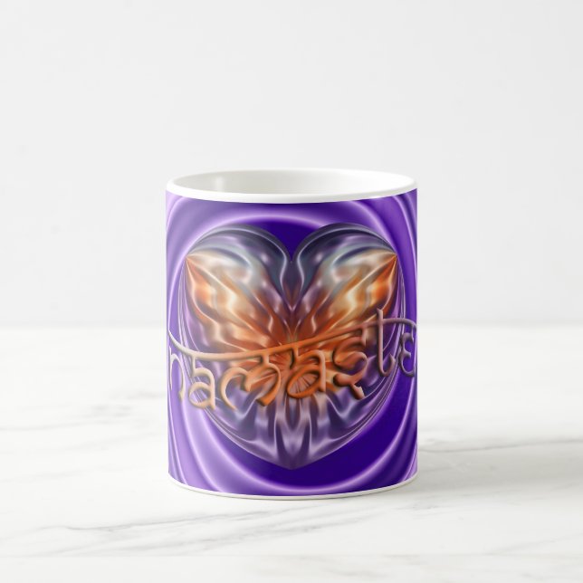Mug ART Heart NAMASTE | tourbillon violet (Centre)