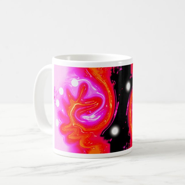 Mug Art lunaire effrayant (Devant gauche)