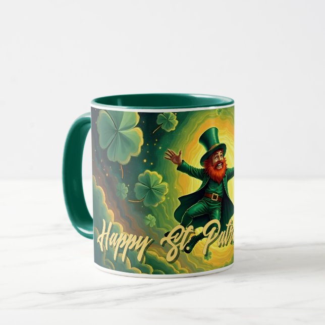 Mug Art magique de la Saint-Patrick par un lutin (Devant gauche)