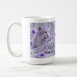 Mug Art majestueux royal violet de léopard orné de bij