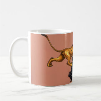 Mug Art miniature persan Lion et Taureau Kalila et Dim