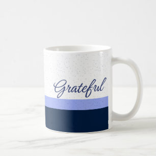 Mug Art minimaliste de script de marine reconnaissant