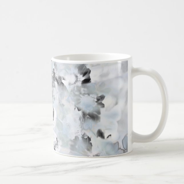 Mug Art moderne abstrait noir et blanc (Droite)