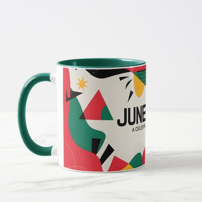 Mug Art moderne de la célébration de la liberté Abstra (Gauche)