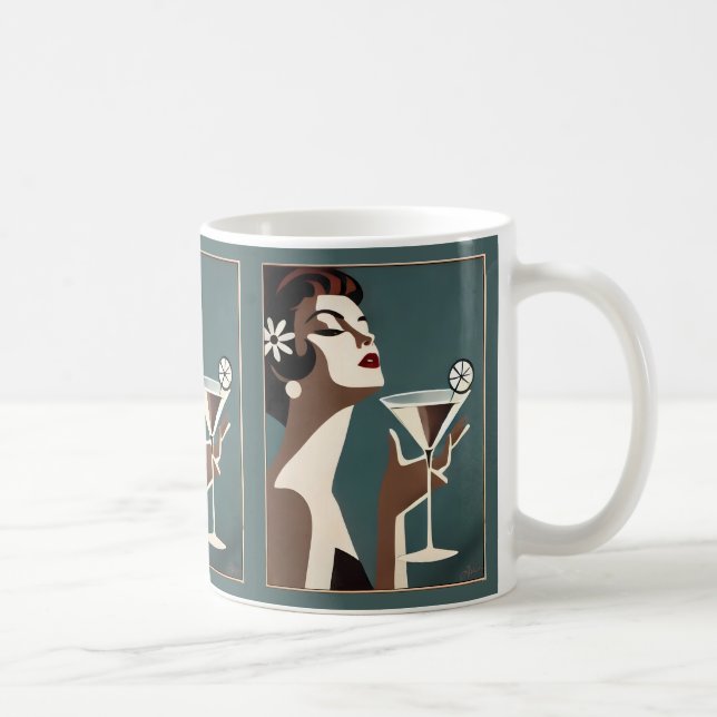 Mug Art Moderne du Milieu du Siècle La DIva Martini (Droite)
