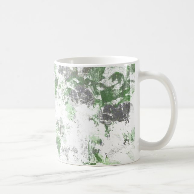 Mug Art moderne du motif de fleurs et de la texture mu (Droite)