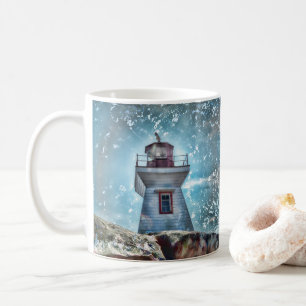 Mug Art nautique de photo de bleu de turquoise de