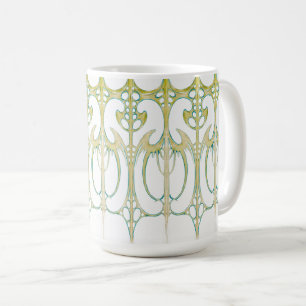 Mug Art nouveau Art nouveau Alphonse Mucha Art abstrai