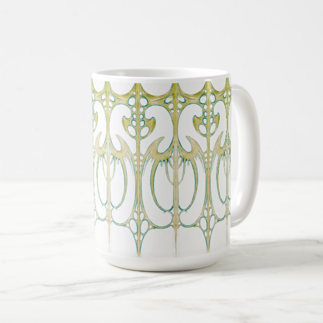 Mug Art nouveau Art nouveau Alphonse Mucha Art abstrai (Devant droit)