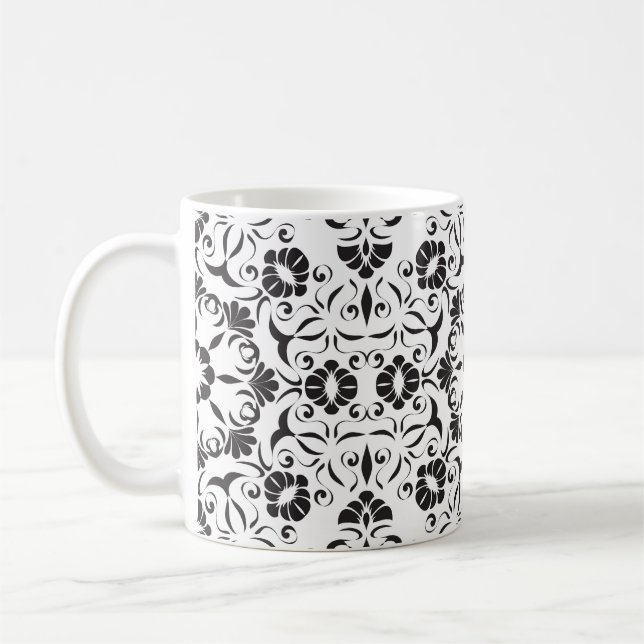 Mug Art Nouveau : Eléments Vintages stylisés (Gauche)